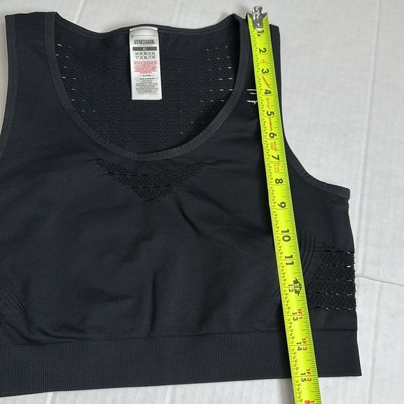 Gymshark Womens XLarge Black Crop Top and Camo Seamless Leggings Activewear - Picture 6 of 15